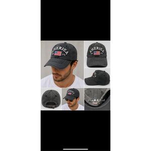America EST 1776 Distressed Adjustable Baseball Cap USA Flag Patch Patriotic Hat